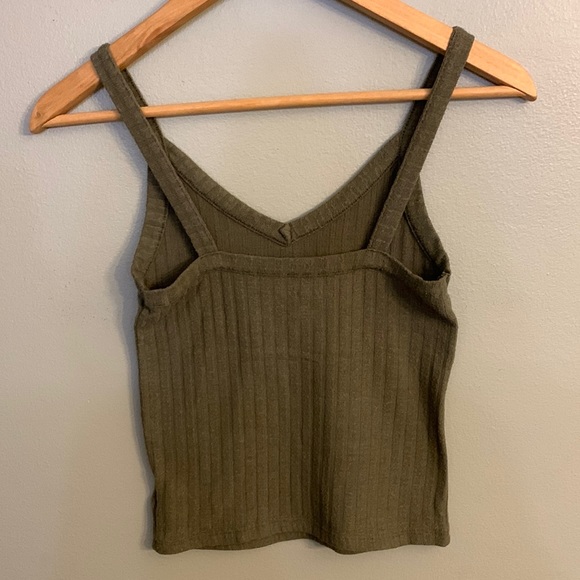 American Eagle ribbed v-neck tank top - Picture 2 of 4